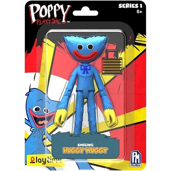 POPPY PLAYTIME Smiling Huggy Wuggy 5" Poseable Figure Series 1, 2023 New - Picture 1 of 5